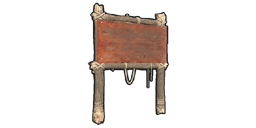 One Sided Town Sign Post